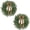 24-Inches(2Pcs), variant on Guvpev Christmas Wreath - 22 Inch Real Touch Norfolk Pine Wreath for Front Door, Christmas Wreath, Greenery Wreath with Ribbon Bell for Home Mantel Wall Window Indoor Outdoor Christmas Decorations