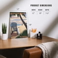 thumbnail image 4 of Boynton Beach, Florida, Adirondack Chair on the Beach (12x18 Aluminum Art, Indoor Outdoor Metal Sign Decor), 4 of 5