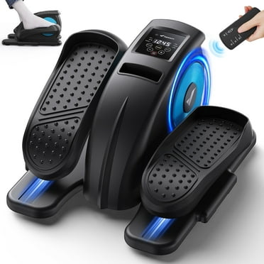 MERACH Under Desk Elliptical Exercise Machine for Seniors Quiet Elliptical Exercise Machine with 12 Adjustable Speed Sit Down Lellipse Leg Exerciser for Home Office, with Remote
