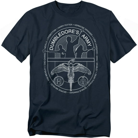 Harry Potter T-Shirt Dumbledore'S Army Circle Line Art Unisex Graphic Tee for Men & Women