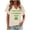 #0389-Beige, variant on Uootdi St Patricks Day T Shirts for Women Cute V-Neck Short Sleeve Festival Gift Tops Lucky Irish Shamrock Clover Print Graphic Short Sleeve Tees Gift