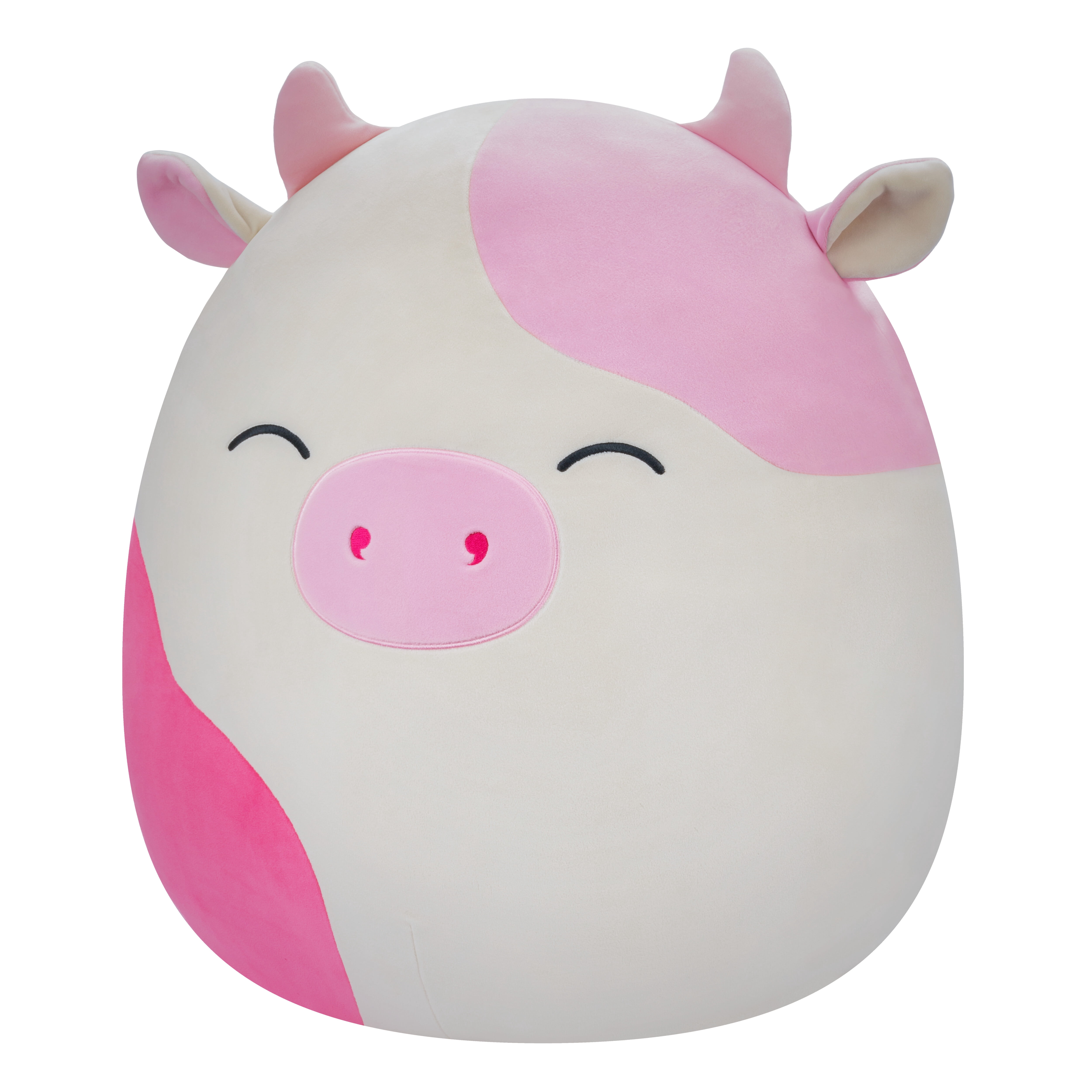 Squishmallows Original 16 inch Caedyn the Cream Cow with Pink Spots - Child's Ultra Soft Plush Toy