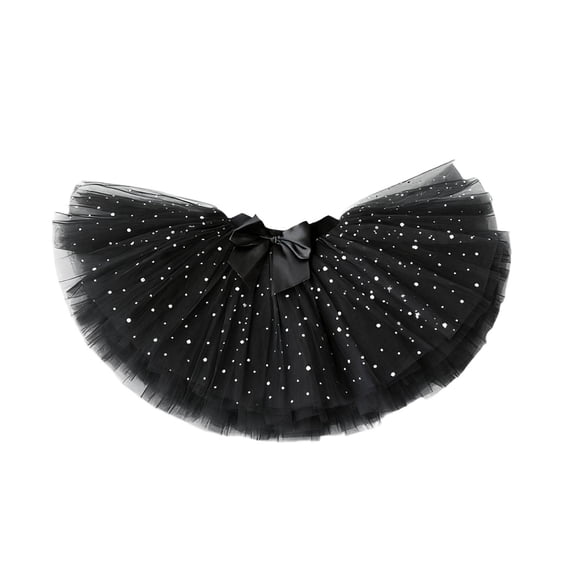 Bovxnpu Girls Skirt Toddler Girls Layered Tutus Skirt Sparkling Sequin Dance Skirts Girls Dance Outfit Summer Outfits