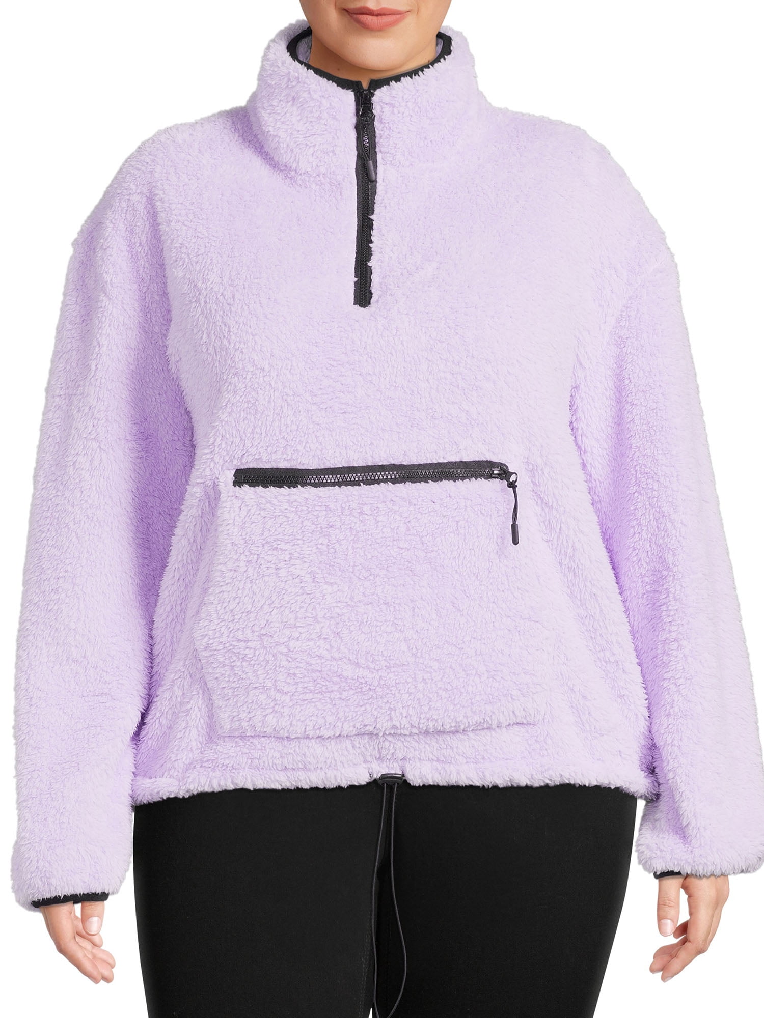 pink sherpa pullover walmart