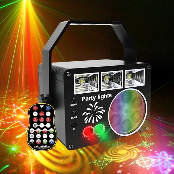 Neatfi Sound Activated Party Light with Remote Control Black Indoor DJ