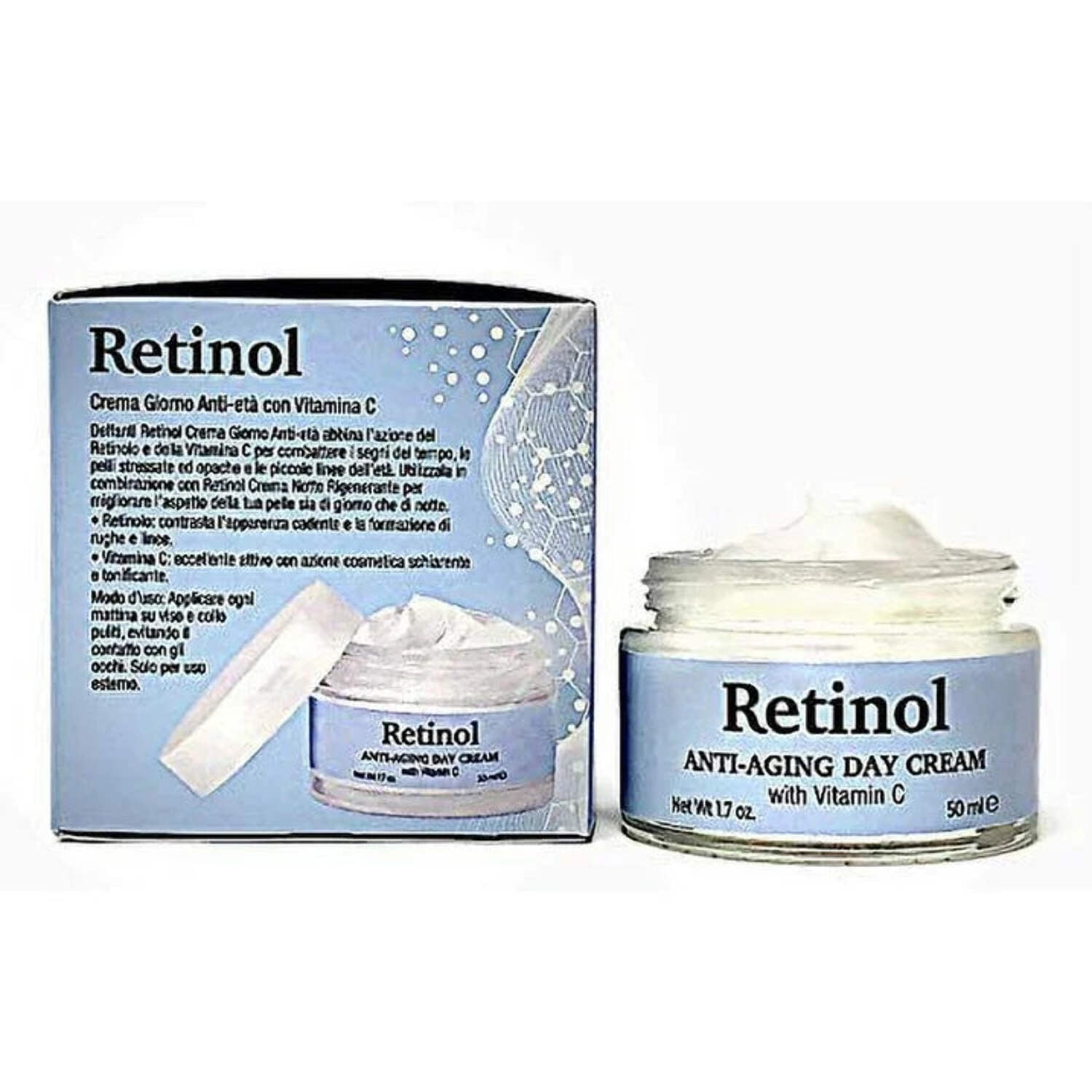 Delfanti RETINOL Anti-Aging Day Cream with Vitamin C 1.7 fl oz