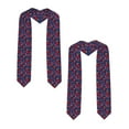thumbnail image 2 of Fuzoiu Hot Cocoa Snowflake Mittens Print Graduation Sash,Graduation Stole,Unisex Adult Graduation Stole Shawl 91" Long,for Academic Commencements Shawl-Sharp Corner, 2 of 7