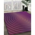 thumbnail image 2 of Ahgly Company Indoor Round Patterned Plum Purple Novelty Area Rugs, 4' Round, 2 of 6