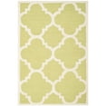 thumbnail image 5 of SAFAVIEH Cambridge Justine Geometric Quatrefoil Wool Area Rug, Green/Ivory, 8' x 10', 5 of 10