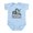 Sky Blue, variant on CafePress - Raised On Reagan Infant Bodysuit - Baby Light Bodysuit, Size Newborn - 24 Months
