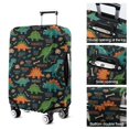 thumbnail image 5 of DarkBlue Cartoon Dinosaurs Names Pattern Luggage Cover Fashion Suitcase Cover Baggage Covers Fit 25-28 Inch Luggage (Go Travel), 5 of 5