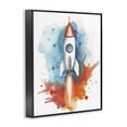 thumbnail image 2 of Stupell Industries Bohemian Rocket Launch Adventure Black Framed Giclee Art, 16 x 20, by Ray Powers, 2 of 8