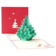 thumbnail image 1 of Bangcool Christmas Card 3D Hollow-out Christmas Tree Pop up Card Holiday Greeting Card, 1 of 9