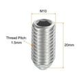 thumbnail image 2 of Ball Point Set Screws, M10 x 20mm 304 Stainless Steel Metric Spring Hex Socket Screw 15pack, 2 of 7