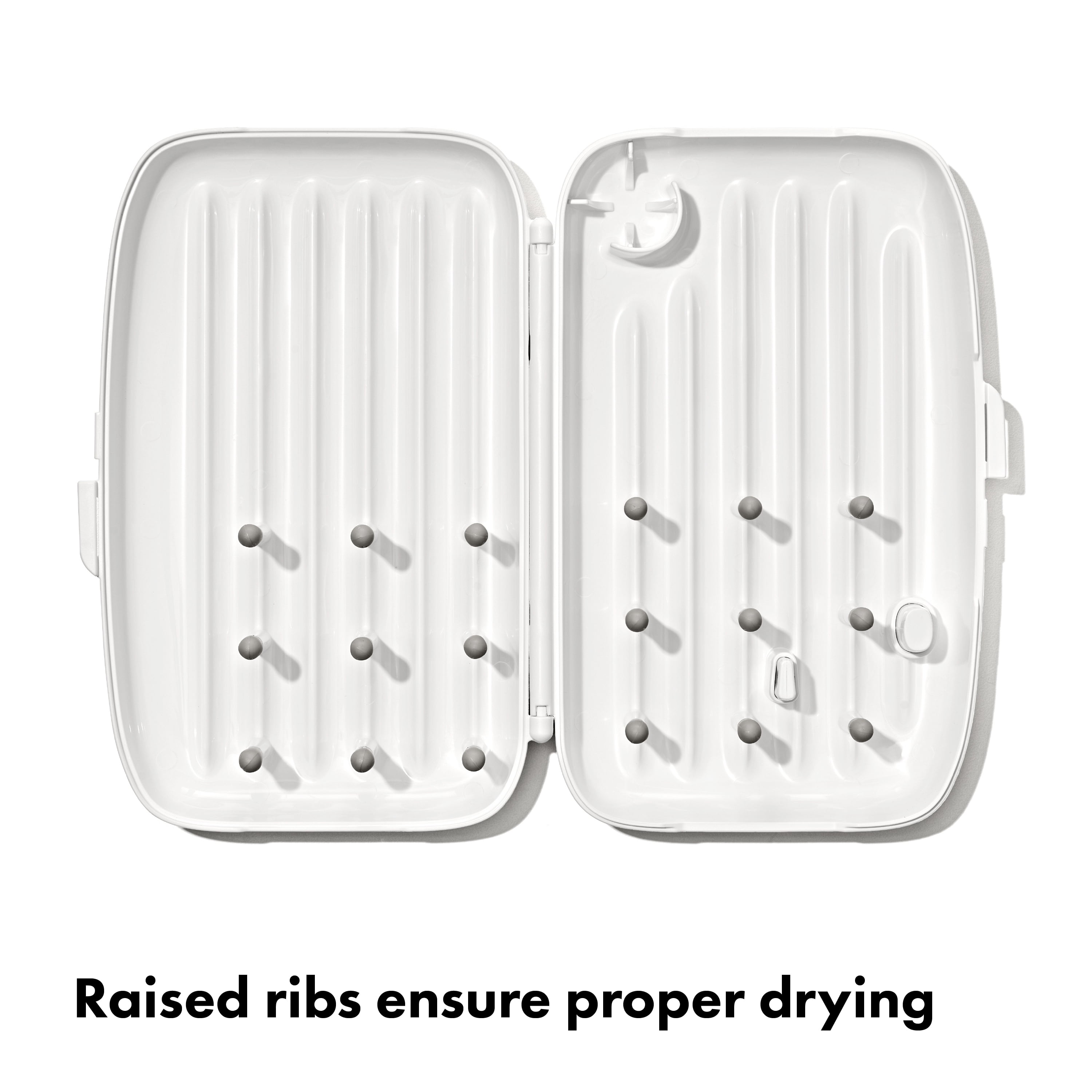 OXO Tot Portable Drying Rack with Bottle Brush, Gray, 1 Count