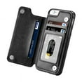thumbnail image 3 of Multifunction Magnetic Leather Wallet Case Card Slot Shockproof Full Protection Cover for iPhone X 7/8 7/8 Plus brown, 3 of 4