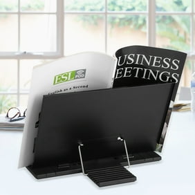 Adjustable And Portable Book Holder Tray And Page Paper Reading