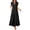 Black, variant on ANRABESS Womens Summer Casual Maxi Dress V Neck Ruffle Sleeve Long Dresses Fashion Flowy Tiered Boho Beach Vacation Sundress Wine Red X-Large