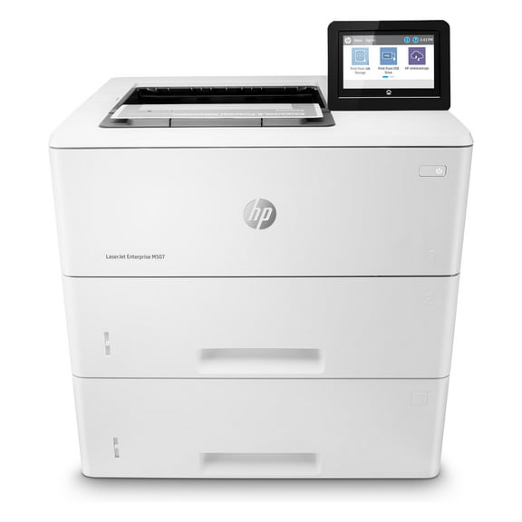 HP LaserJet Enterprise M507x Laser Printer, Black And White Mobile Print Up to