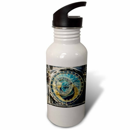 

3dRose Astronomical Clock Orloj Prague Czech Republic - EU06 THA0021 - Tom Haseltine Sports Water Bottle 21oz