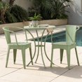 thumbnail image 2 of Tcbosik 3 Piece Outdoor Bistro Set, Round Patio Table and 2 Chairs, Conversation Set for Patio, Garden, Deck, Porch, Backyard, Balcony, Green, 2 of 11
