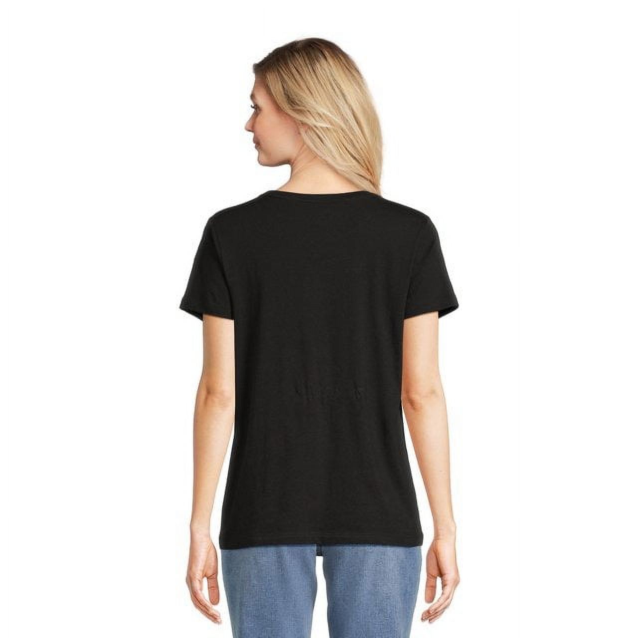 Time and Tru Women's Short Sleeve Crew Tee (5 Pack) - image 4 of 4