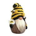thumbnail image 2 of Sunflower Gnomes Plush Bumble Bee Decoration Christmas Gnome Gift Handmade Scandinavian Tomte Stuffed Farmhouse Decor for Home Kitchen Tiered Tray, 2 of 7