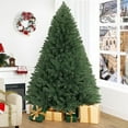 thumbnail image 3 of Favory 6.5ft Christmas Tree with Lights, Realistic Spruce Xmas Tree Prelit with Foot Pedal, 1197 Branch Tips, 450 Warm Lights and Metal Stand, Aritificial Tree, Árbol De Navidad, 3 of 11