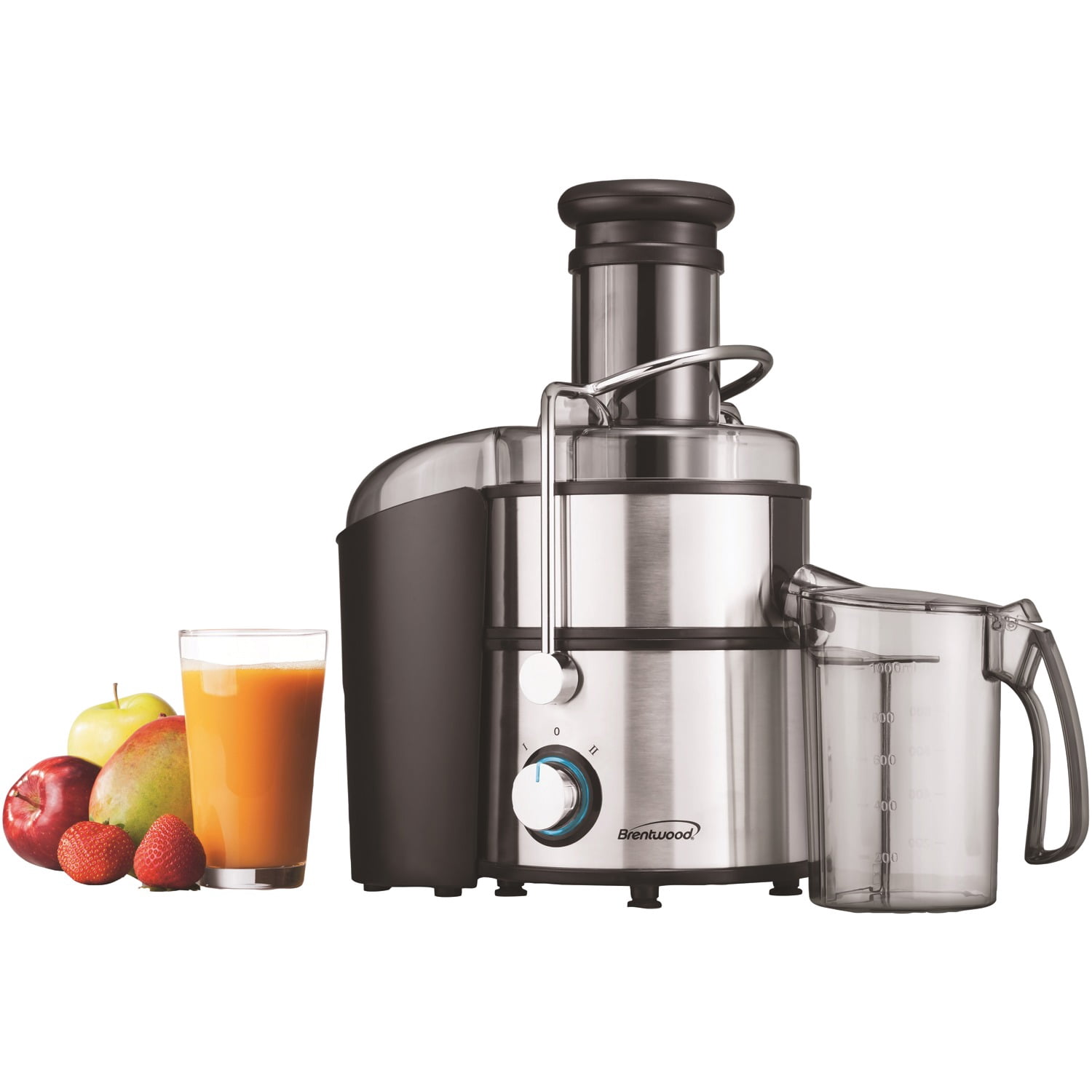 Brentwood 800-Watt 2-Speed Electric Juice Extractor, JC-500PT
