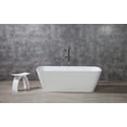 thumbnail image 4 of Westbrass Floor Mount Freestanding Bathtub Filler Faucet with Handheld Shower, Polished Chrome, 4 of 13