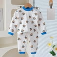 thumbnail image 2 of Caqnni 2Pcs Baby Boy Autumn Winter 3 6 12 18 24 Months 3 Years Long Sleeve Tree/Gesture Print T-Shirt + Pants Set Toddler Clothes Loungewears Pajamas Set 12-24 Months FOR 2-3 Years, 2 of 7