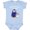 AE-Light Blue, variant on Happy Birthday, Auntie Cute Penguins Boys or Girls Baby Bodysuit