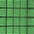 thumbnail image 1 of Ahgly Company Indoor Square Abstract Emerald Green Modern Area Rugs, 3' Square, 1 of 4