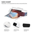 thumbnail image 2 of Kdxio Red And White Bird Couple Print Sun Visor Hat Golf Visor Adjustable Velcro Outdoor Sports Cap for Men Women, 2 of 6