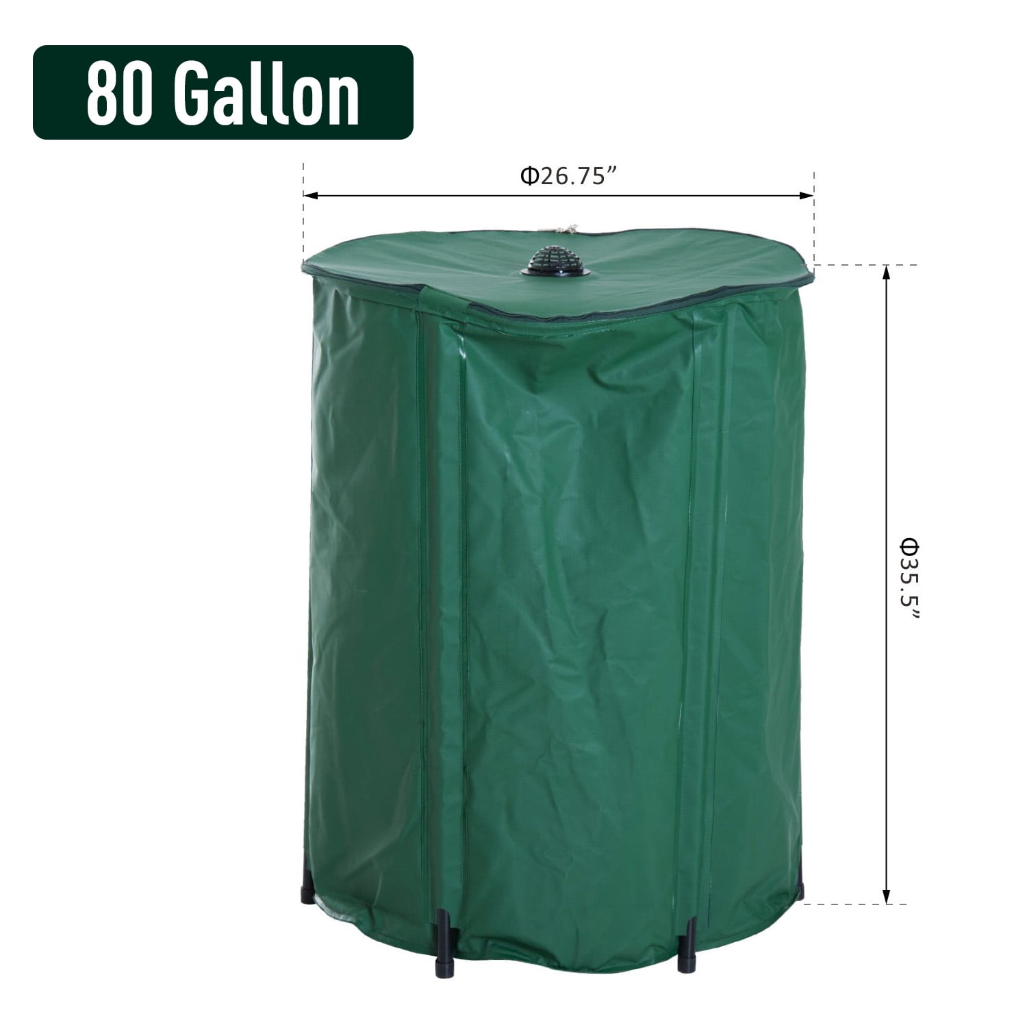 Outsunny 80 Gallon Barrel Rain Harvesting System With Water Outsunny 80 Gallon Barrel Rain Harvesting System With Water Catchment Tank