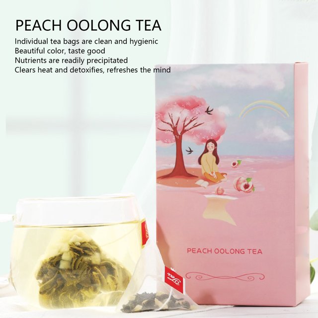Té Oolong De Melocotón, Paquete Individual De Bolsitas De Té Frescas De 20 Unidades Para El Hogar