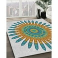 thumbnail image 2 of Ahgly Company Indoor Rectangle Patterned Mint Green Novelty Area Rugs, 5' x 7', 2 of 6