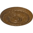 thumbnail image 3 of 28"OD x 2 3/4"P Stockport Ceiling Medallion (Fits Canopies up to 6 1/4"), Hand-Painted Smokey Topaz Crackle, 3 of 6