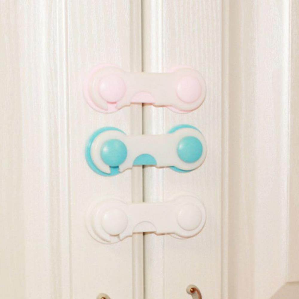 Cabinet Door Lock Child Safety Proof Drawers Cabinets Oven Toilet Sea Cabinet Refrigerator Two-Color Open Plane Lock