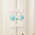 thumbnail image 3 of Plastic Cabinet Lock Door Lock Child Safety Baby Protection From Children Safe Locks for Refrigerators Security Drawer Latches, 3 of 5
