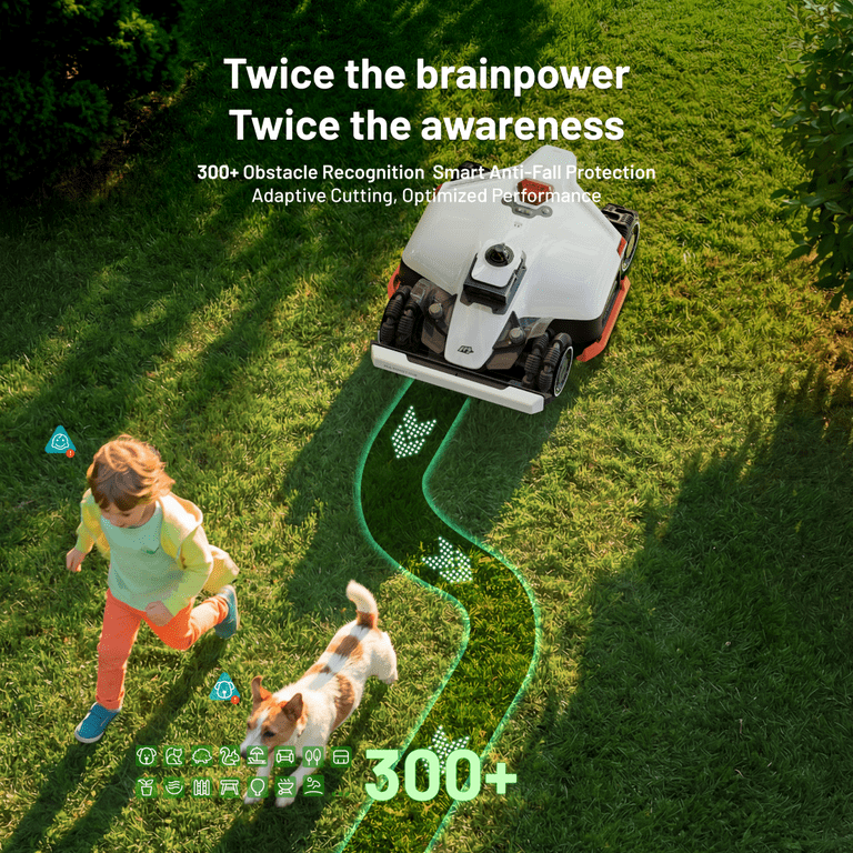 Mammotion LUBA 3 AWD 3000 Robot Lawn Mower with Garage, 0.75 Acres