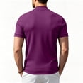 thumbnail image 5 of FGVCTG Mock Neck T-Shirts for Men Casual Short Sleeve Lightweight oft Basic Solid Pullover Undershirt Deep Red 2XL, 5 of 6