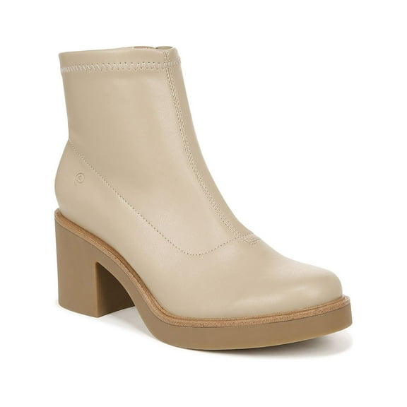 LifeStride Womens Remix Faux Leather Zipper Ankle Boots