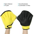 thumbnail image 5 of Uxcell Webbed Swim Gloves Swimming Resistance Training Gloves Webbed Paddle Aquatic Gloves Yellow, L, 5 of 6