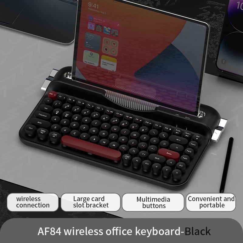 Logitech, Wireless Multi-Device Keyboard, Bluetooth, Black