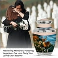 thumbnail image 2 of Deer Urn for Ashes Mom, Decorative Funeral Urn For Dad - Deer Theme Cremation & Memorial Sharing Urns for Ashes with Lid - 10inch, Large - 1Pcs, 2 of 6