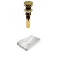 thumbnail image 1 of American Imaginations 19.88-in. W 3H8-in. Ceramic Top Set In White Color - Overflow Drain Incl. AI-30610, 1 of 8