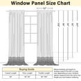 thumbnail image 4 of Jainmy White Linen Semi Sheer Curtains 90 Inches Long 2 Panels Set, Light Filtering Farmhouse Curtain Drapes for Living Room Bedroom,52"x90", 4 of 8