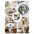 thumbnail image 4 of Hokiten Kitchen Dinner Napkins Set of 4 Modern Grey Beige Cloth Napkins Reusable Washable Table Napkins for Weddings Cocktail Parties Holiday Table Decor 20x20 Inch, 4 of 8