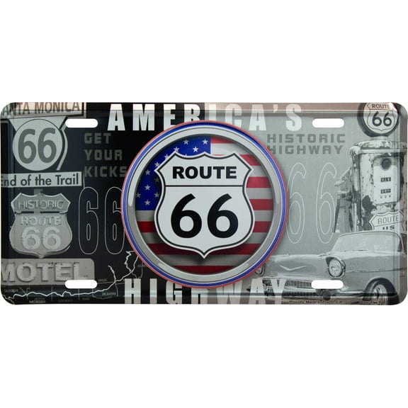 Hangtime  Route 66 - Bullseye Style License Plate